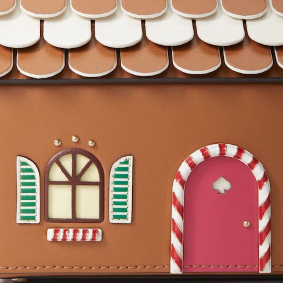🆕 Kate Spade Handbag Gingerbread House Crossbody Christmas Holiday Festive - Picture 5 of 5
